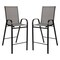 Flash Furniture 5 Piece Glass Bar Patio Table Set with 4 Barstools TLH-073H092H4-GR-GG - alternate 10
